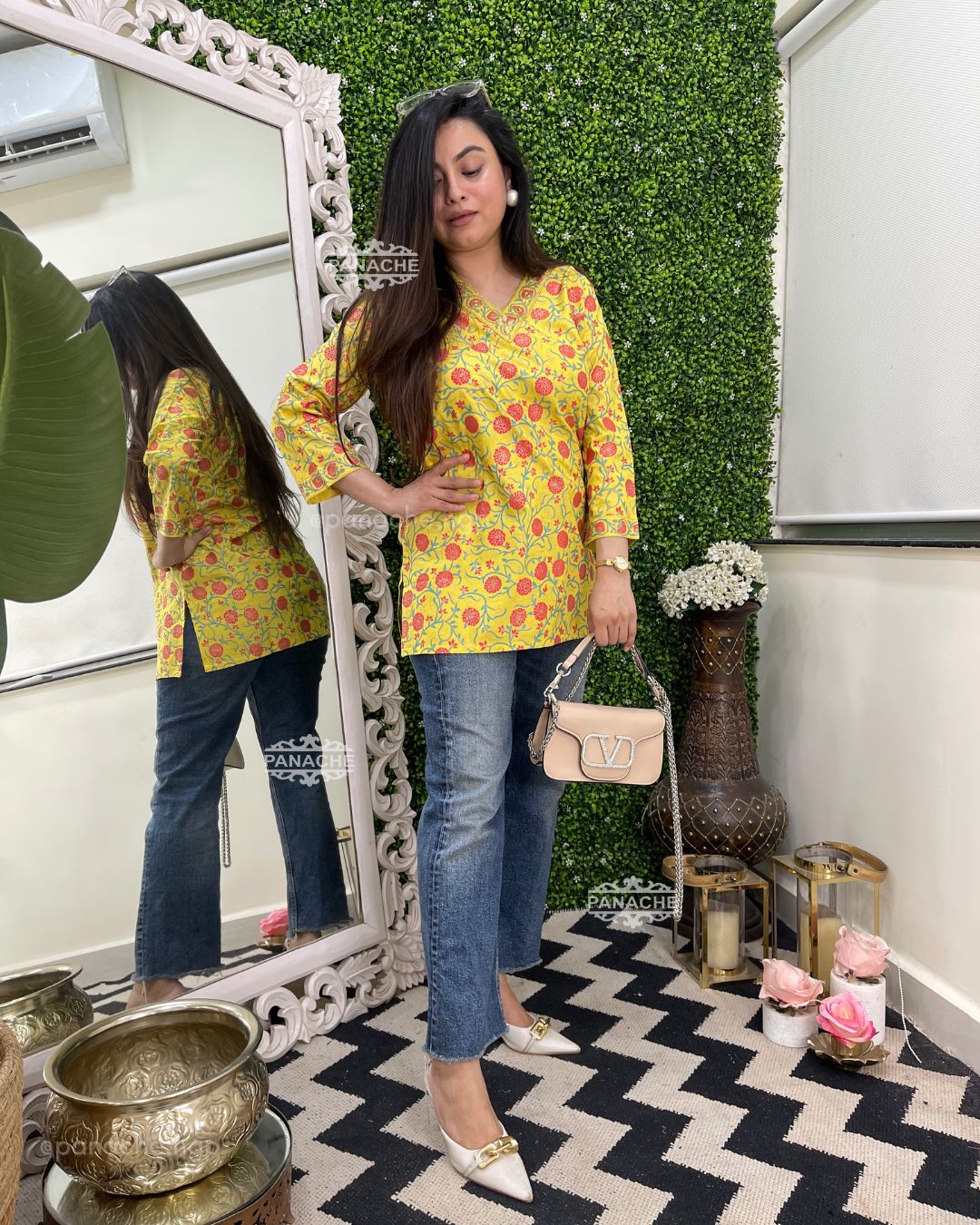 Florals in daily wear budget Kurti