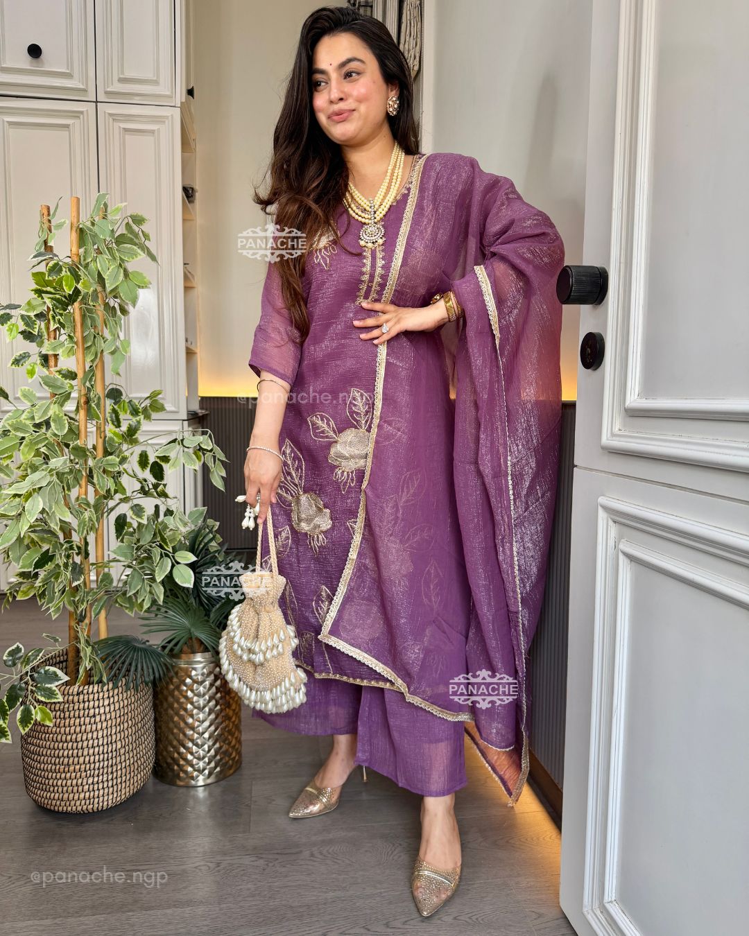 Lavender semiformal set