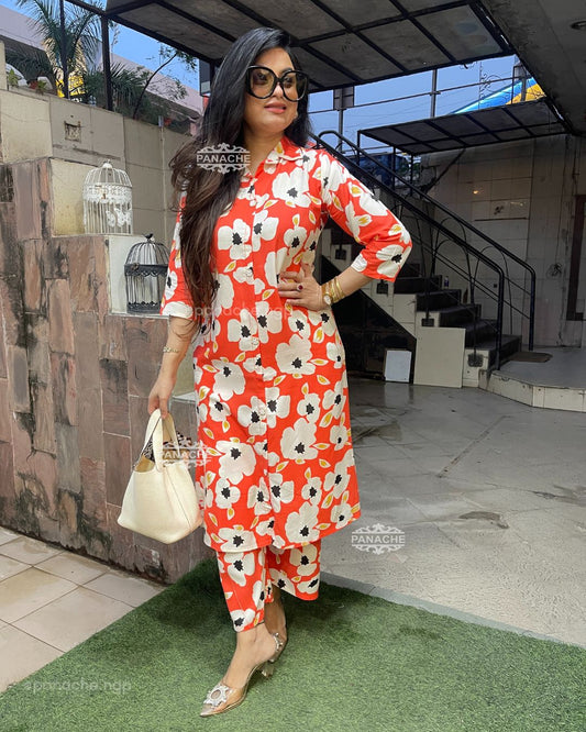 Printed budget coord set