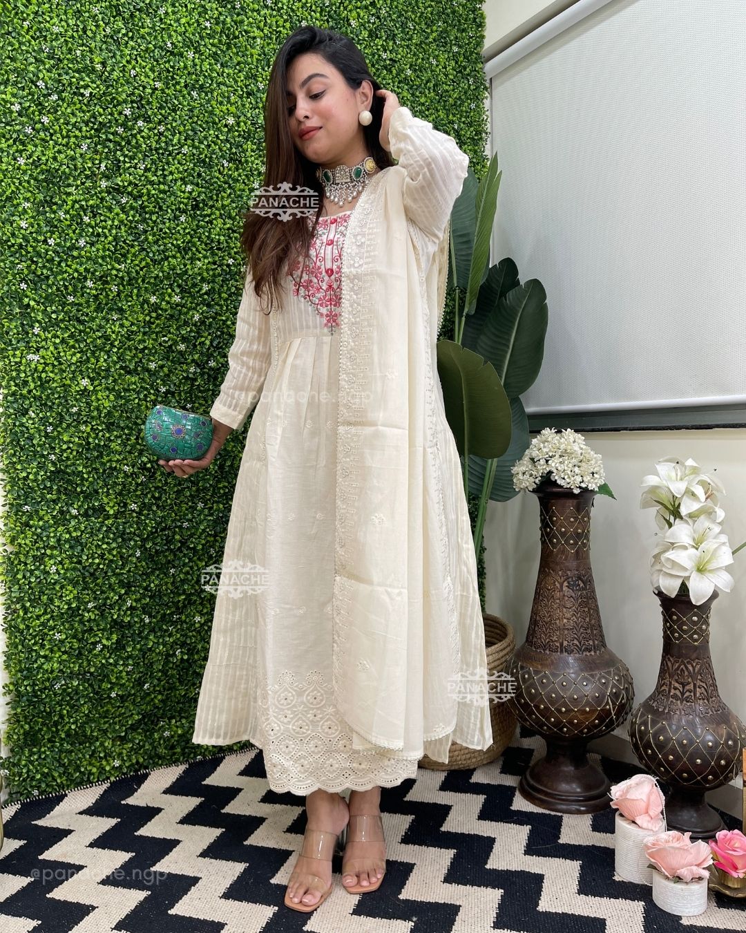 Aline cotton partywear