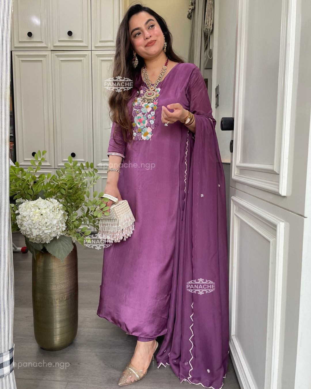 Lavender Sitara set