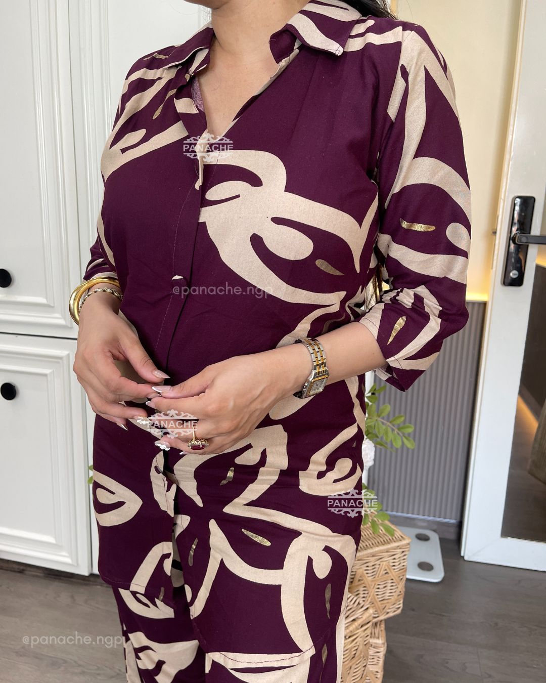 Maroon coords for daily wear