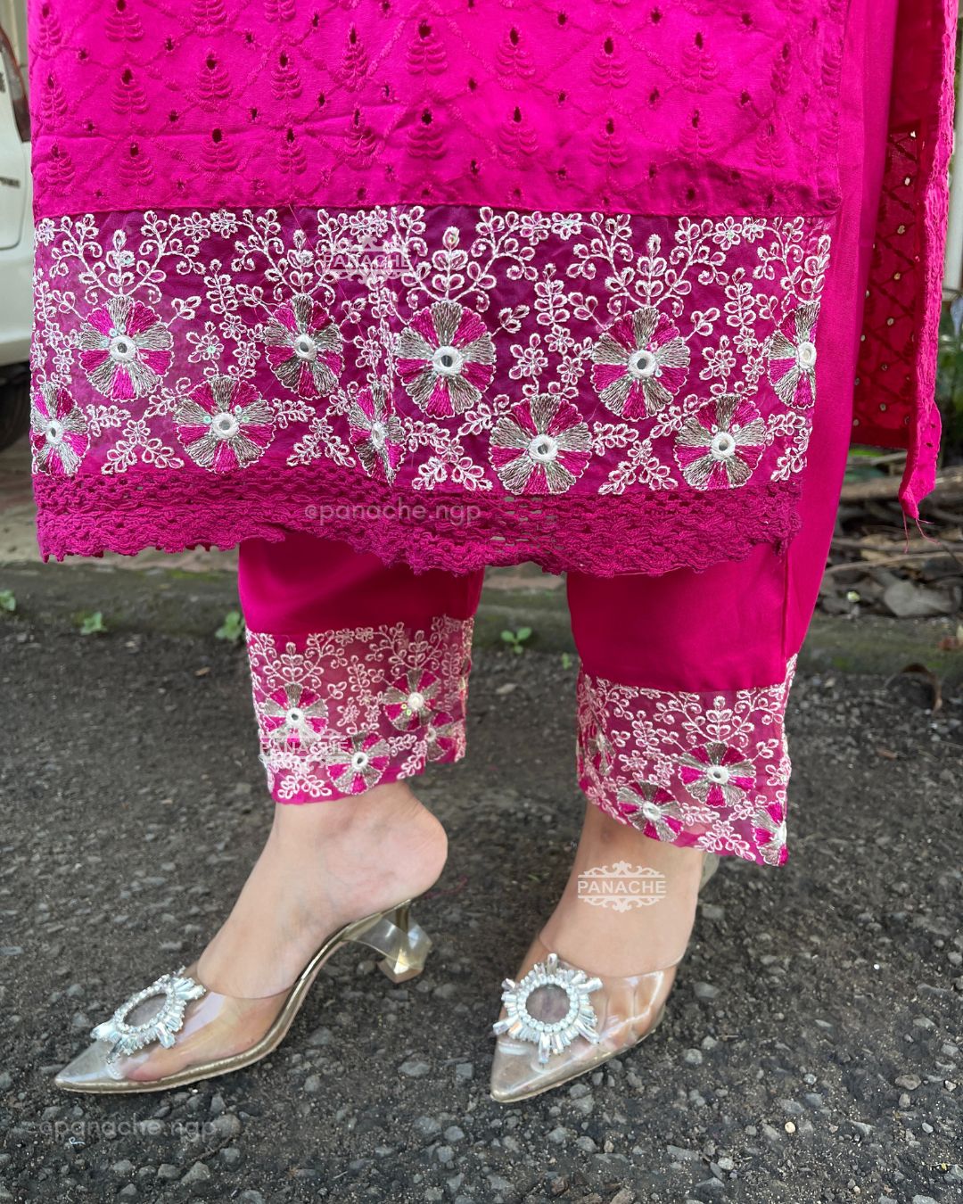 Hakuba cotton pink set