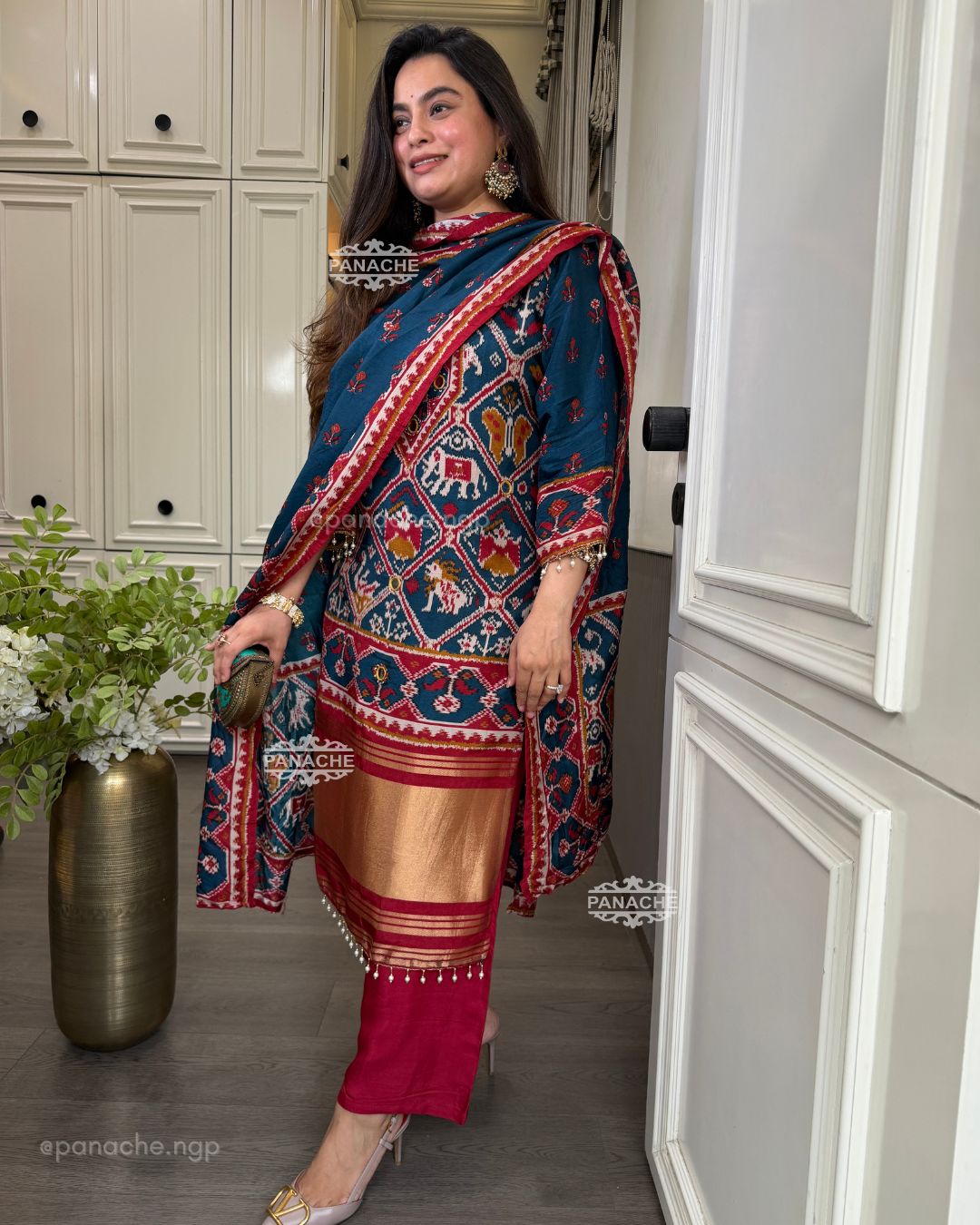 Royal Patola gajji suit set