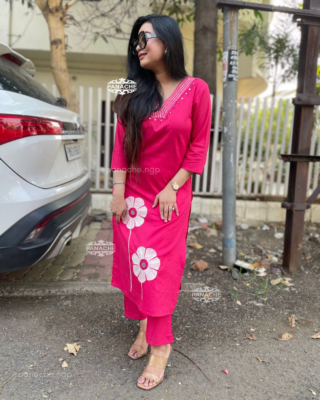 Embroidered coord set