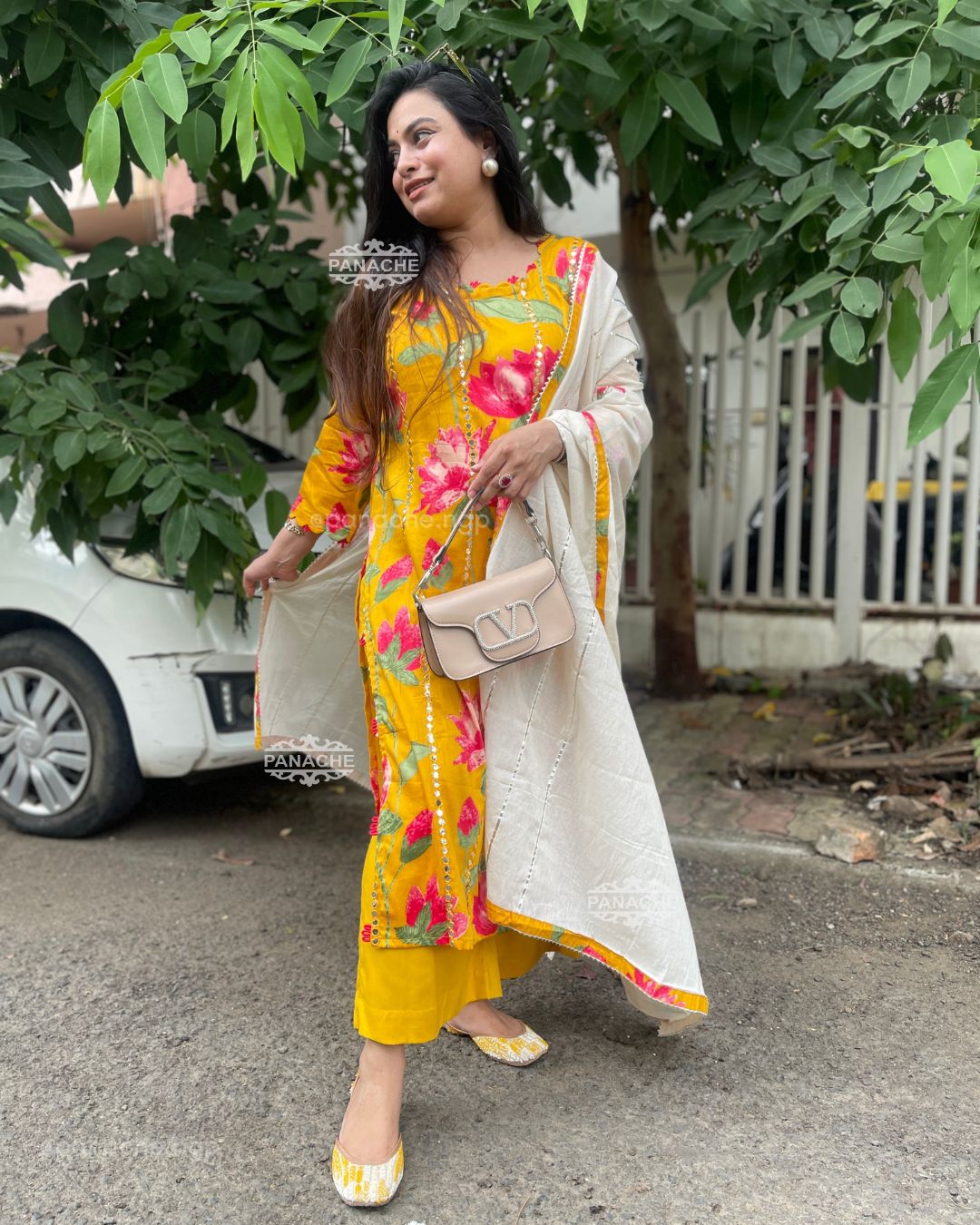 Summer cotton yellow set