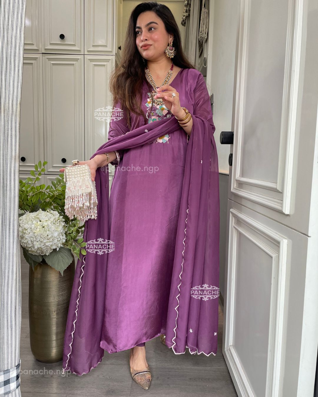 Lavender Sitara set