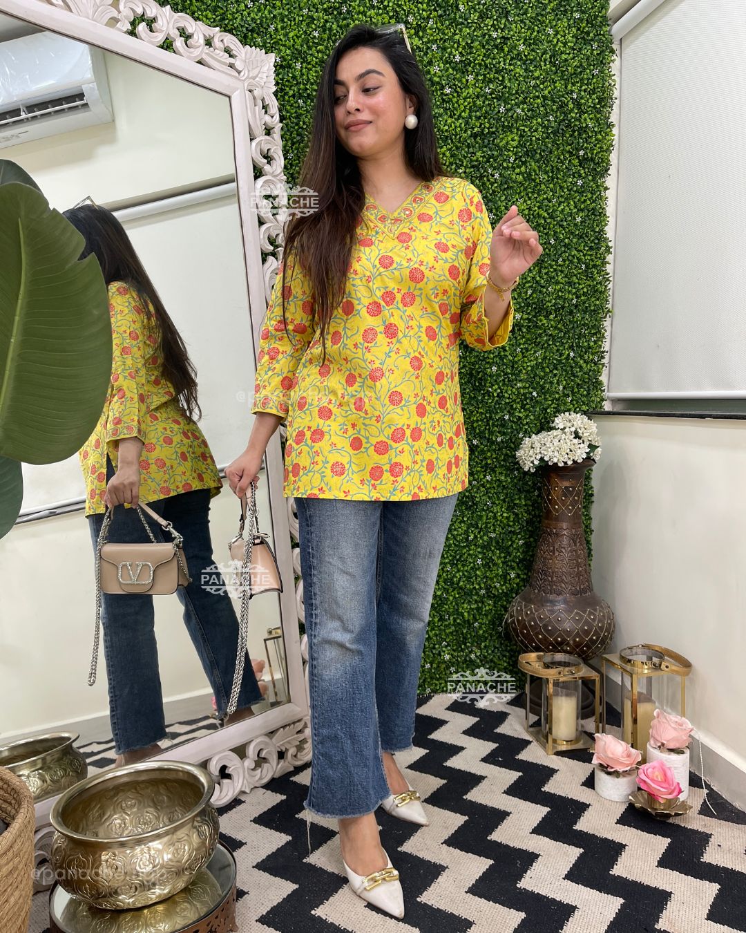 Florals in daily wear budget Kurti