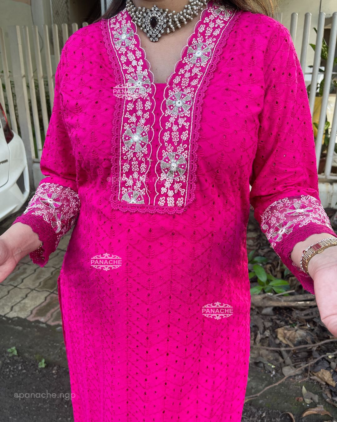 Hakuba cotton pink set