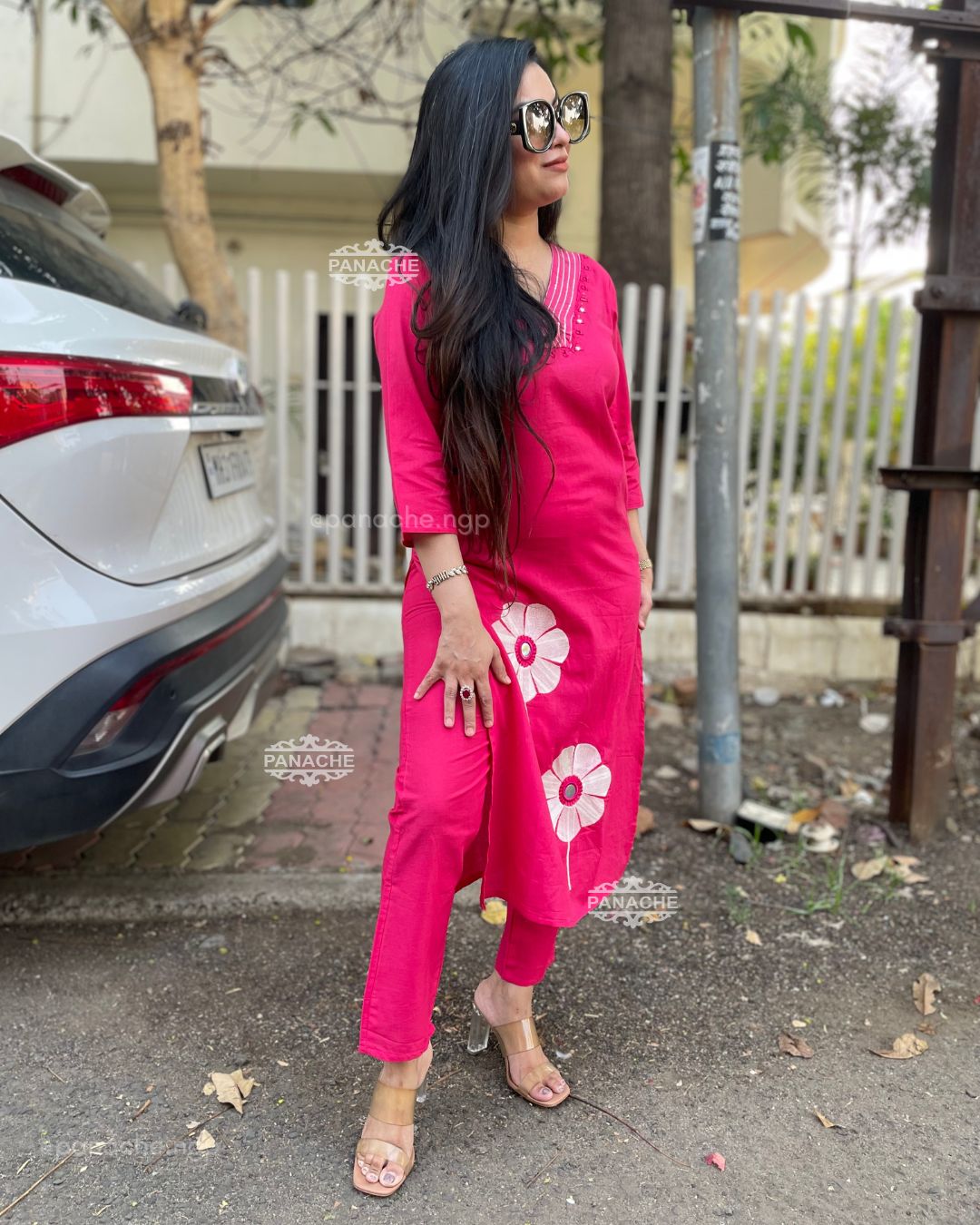 Embroidered coord set