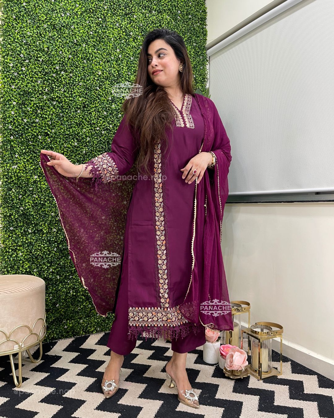 Karachi silk Semiformal set