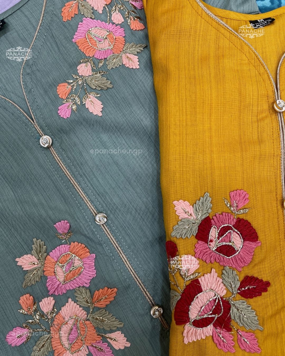 Embroidered floral coord!