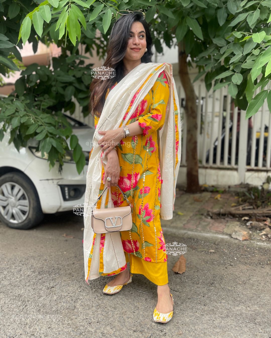 Summer cotton yellow set