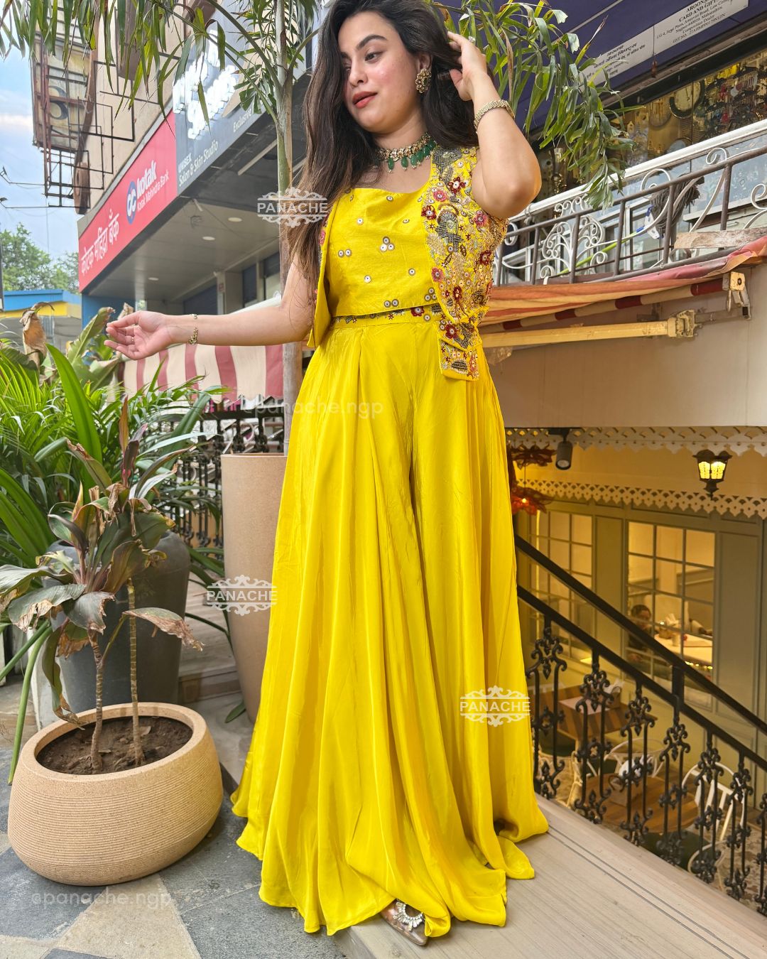 Garden indowestern set