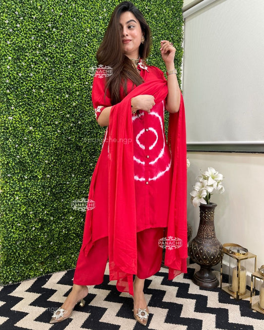 Sindoori red suit set
