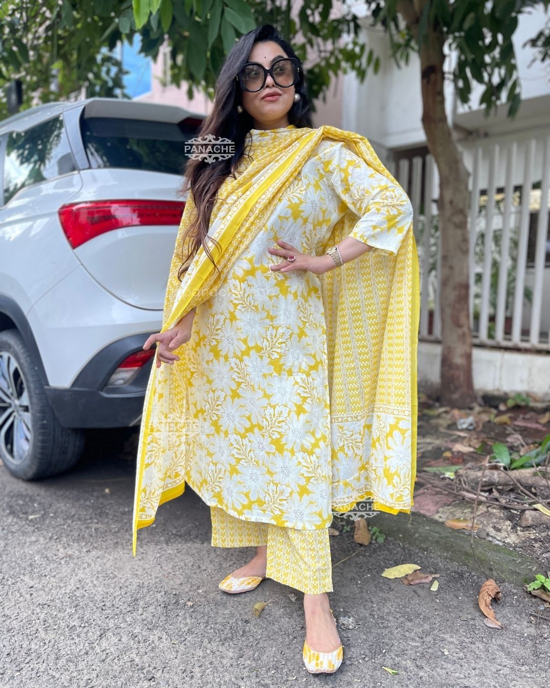 Summer cotton yellow set