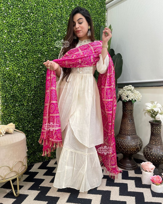 Bandhani sharara set