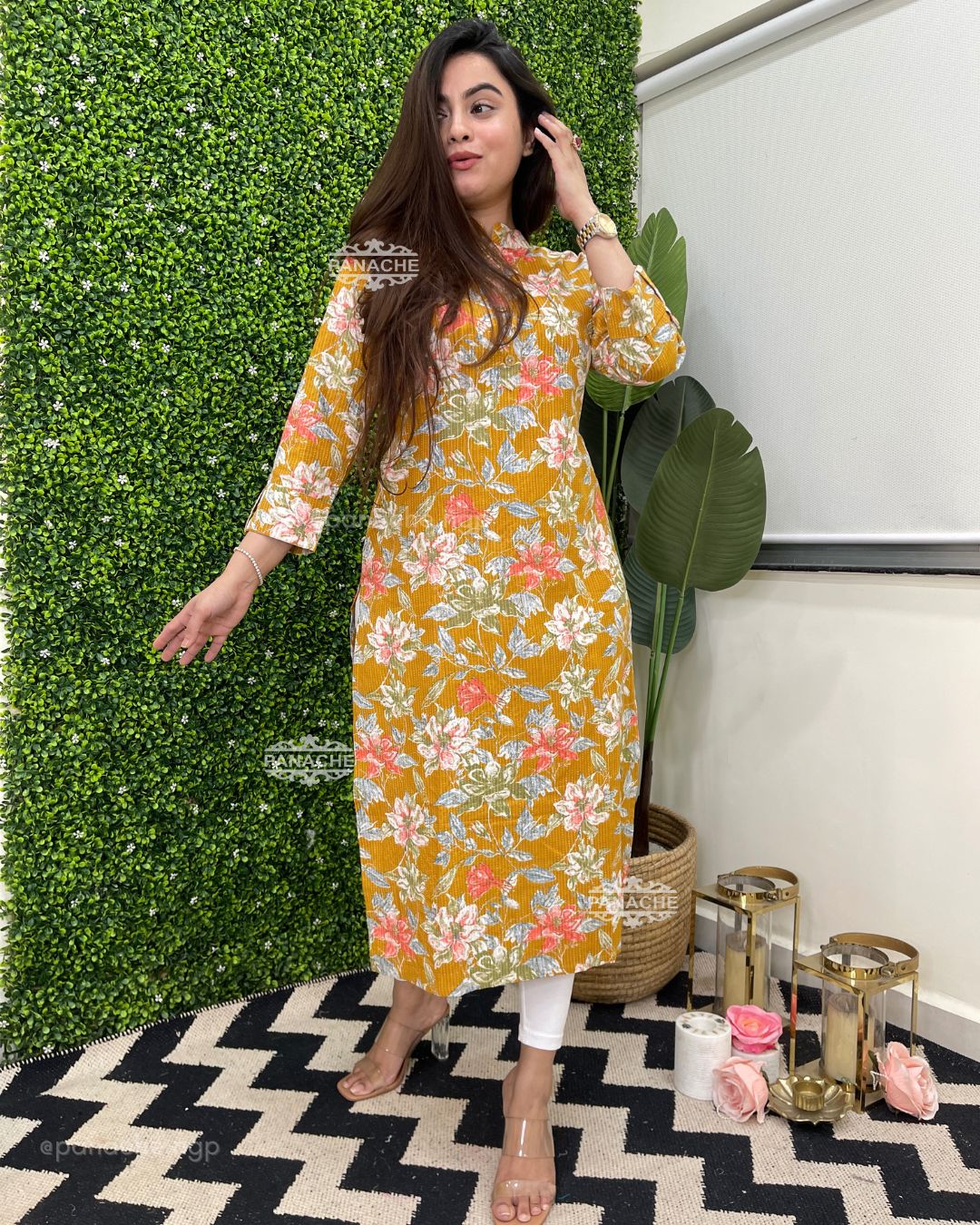 Floral cotton kurti!
