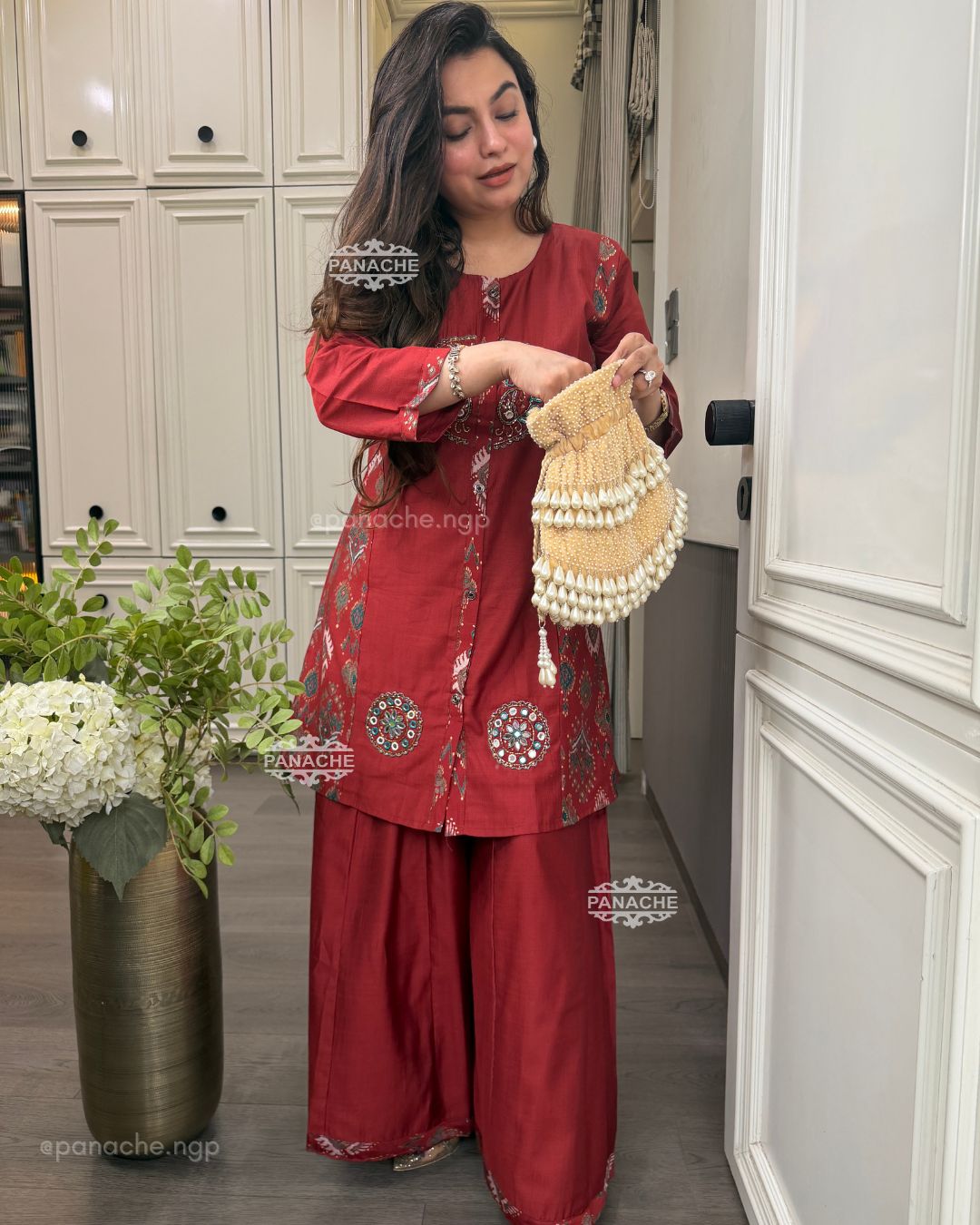 Ikkat breeze coord set