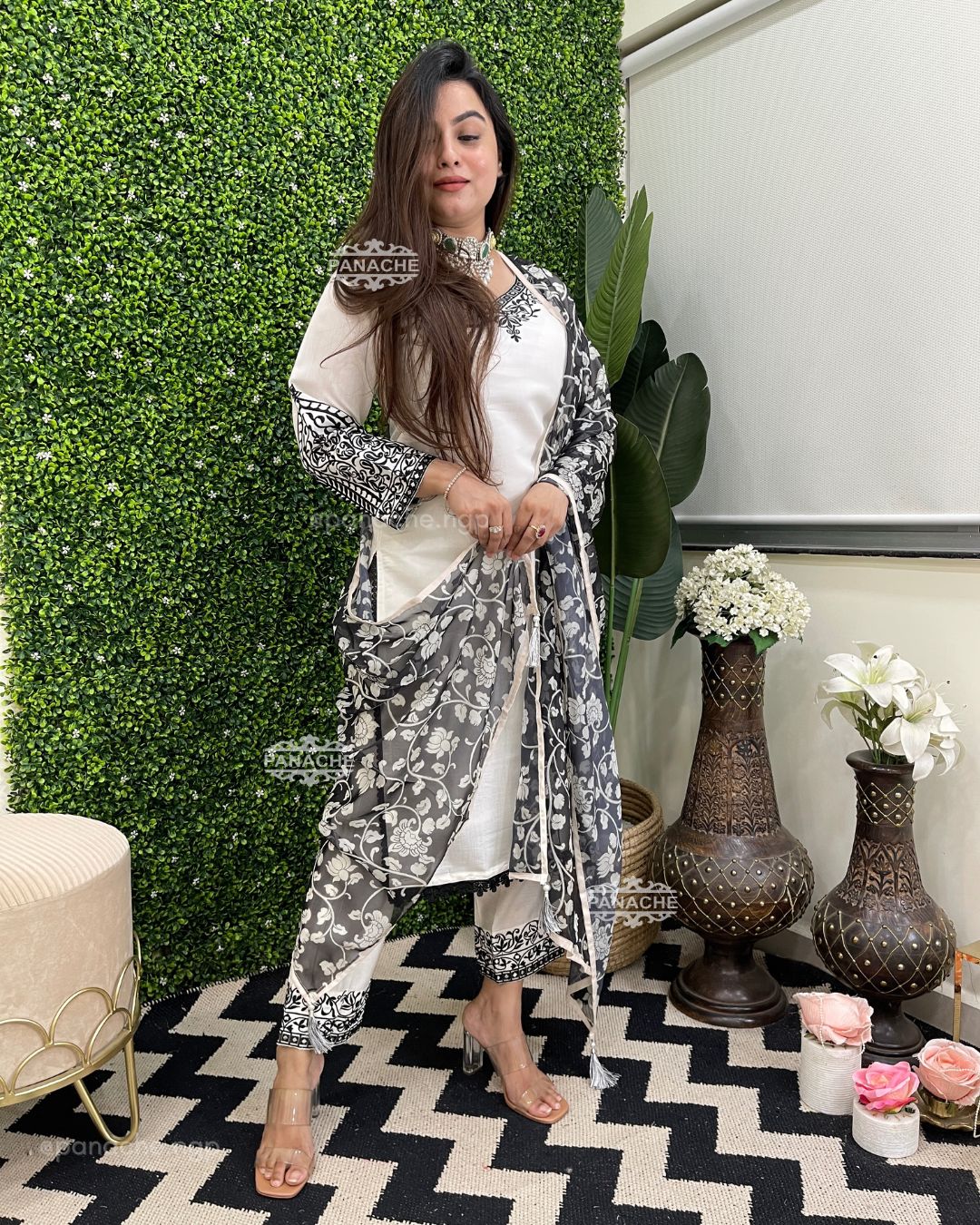 Embroidered Monochrome