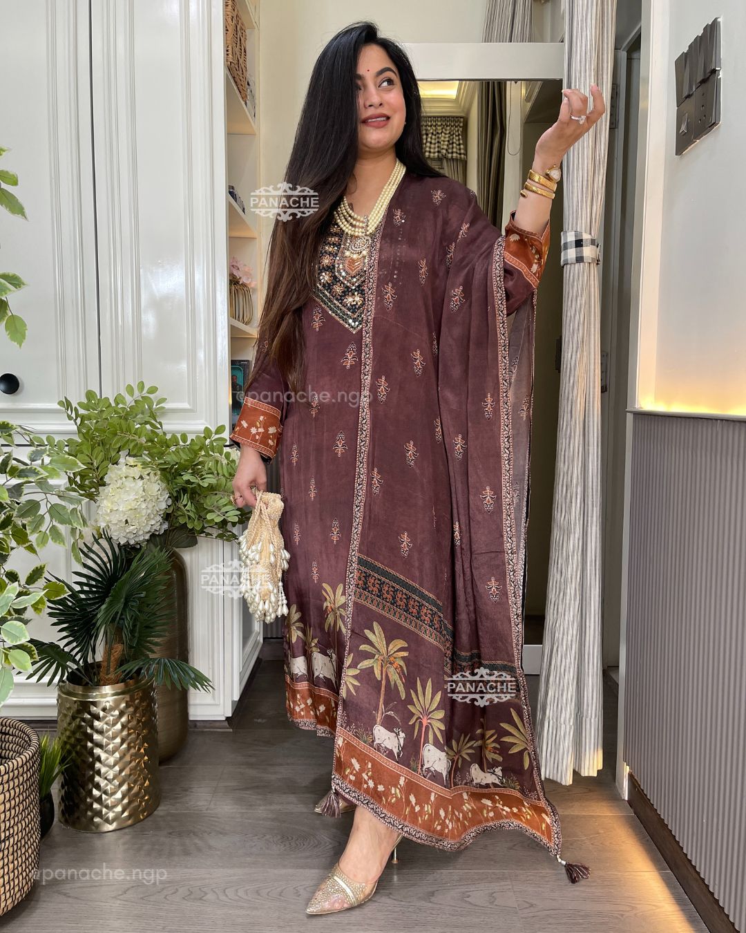 Ajrak gajji semiformal set