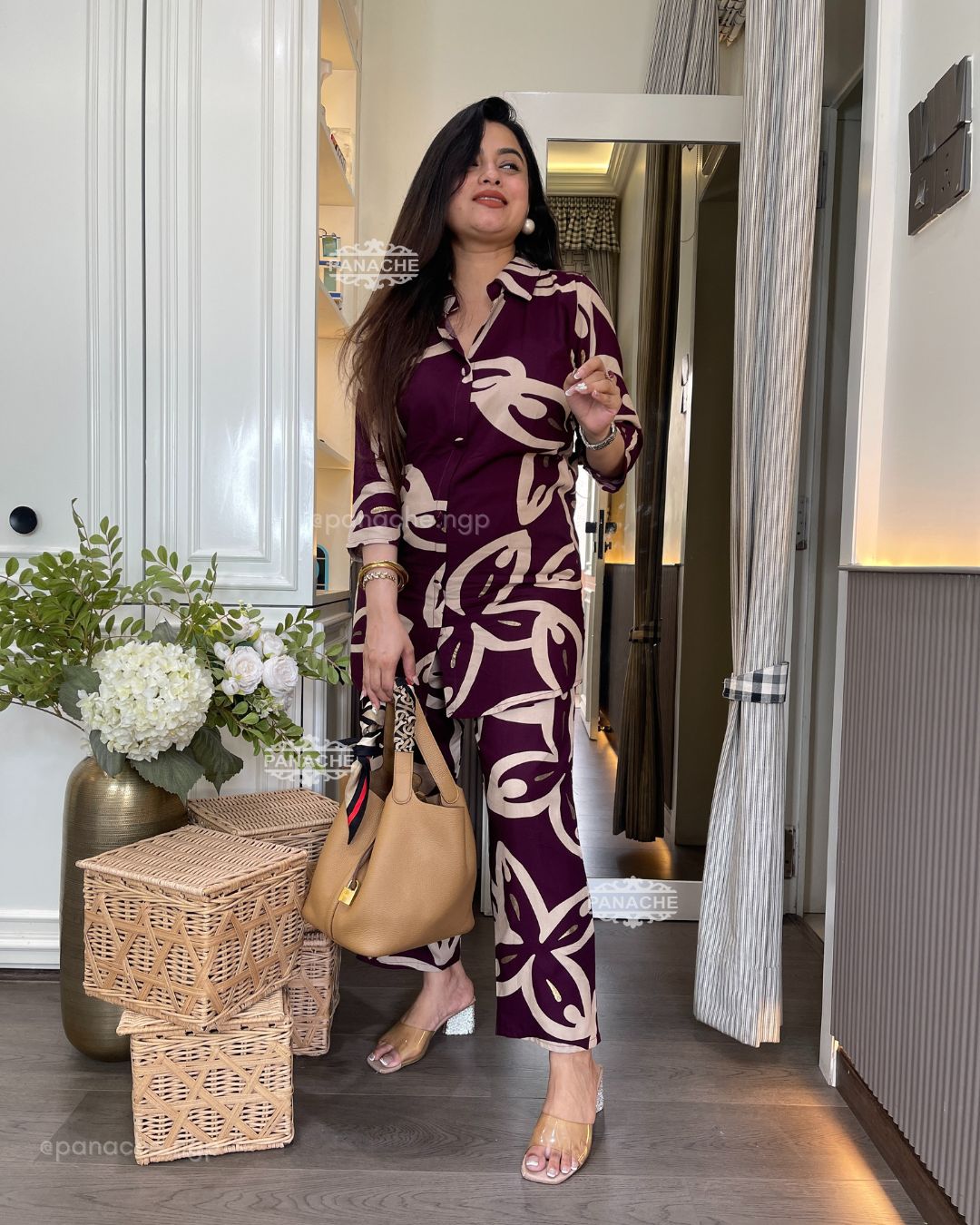 Maroon coords for daily wear