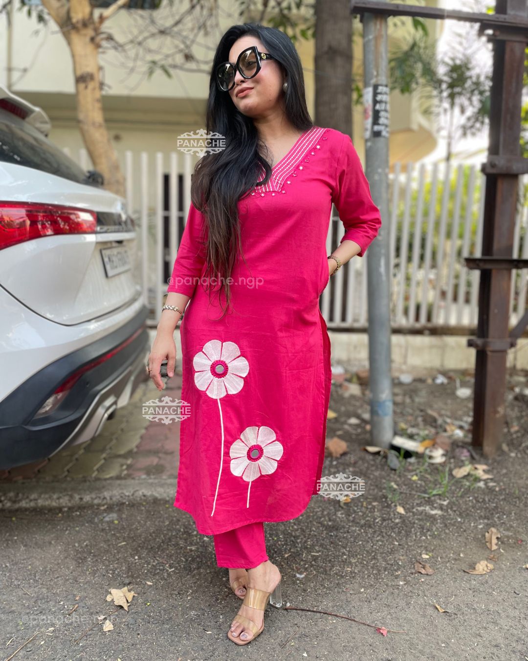 Embroidered coord set