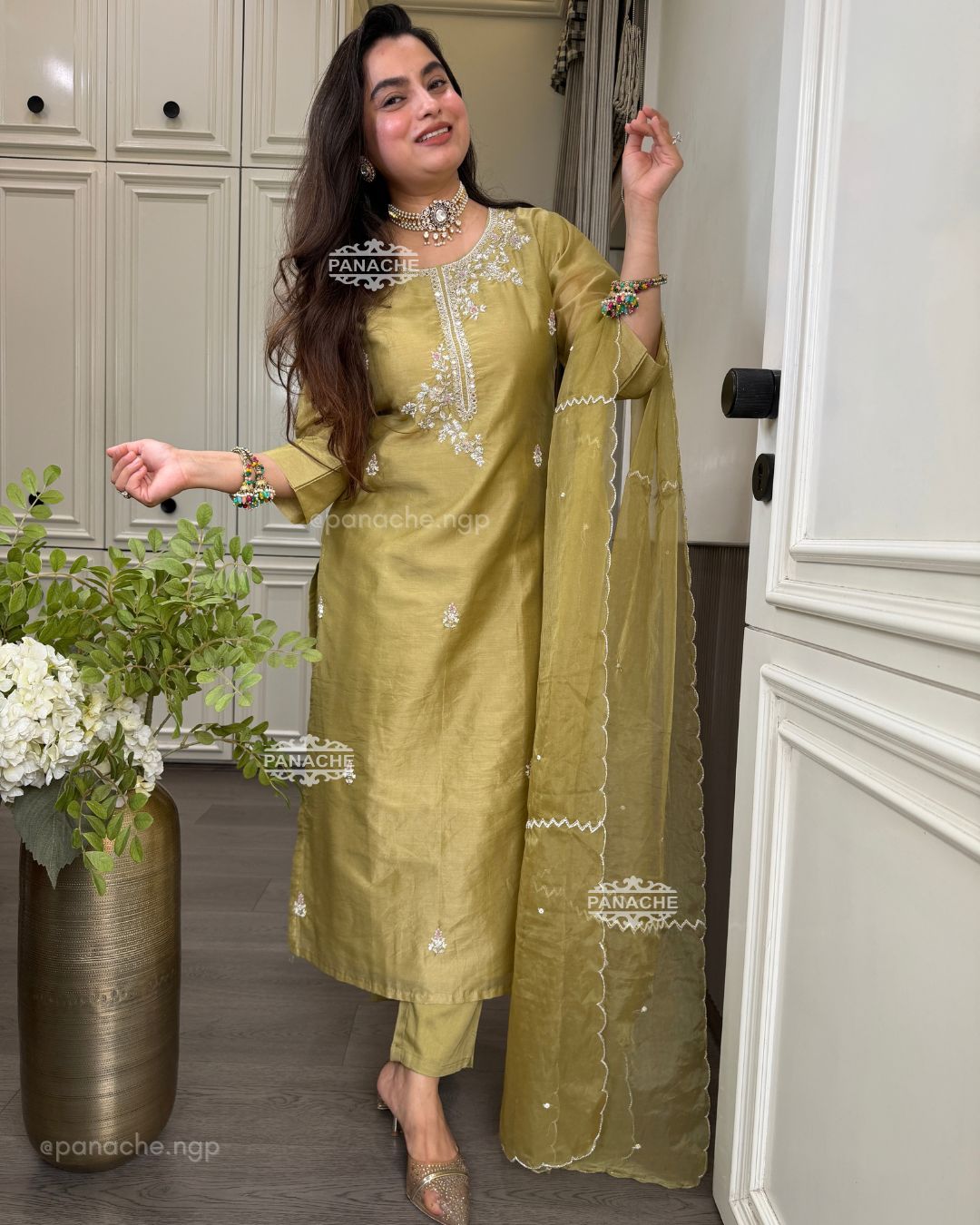 Ada pastel nakshi suit sets