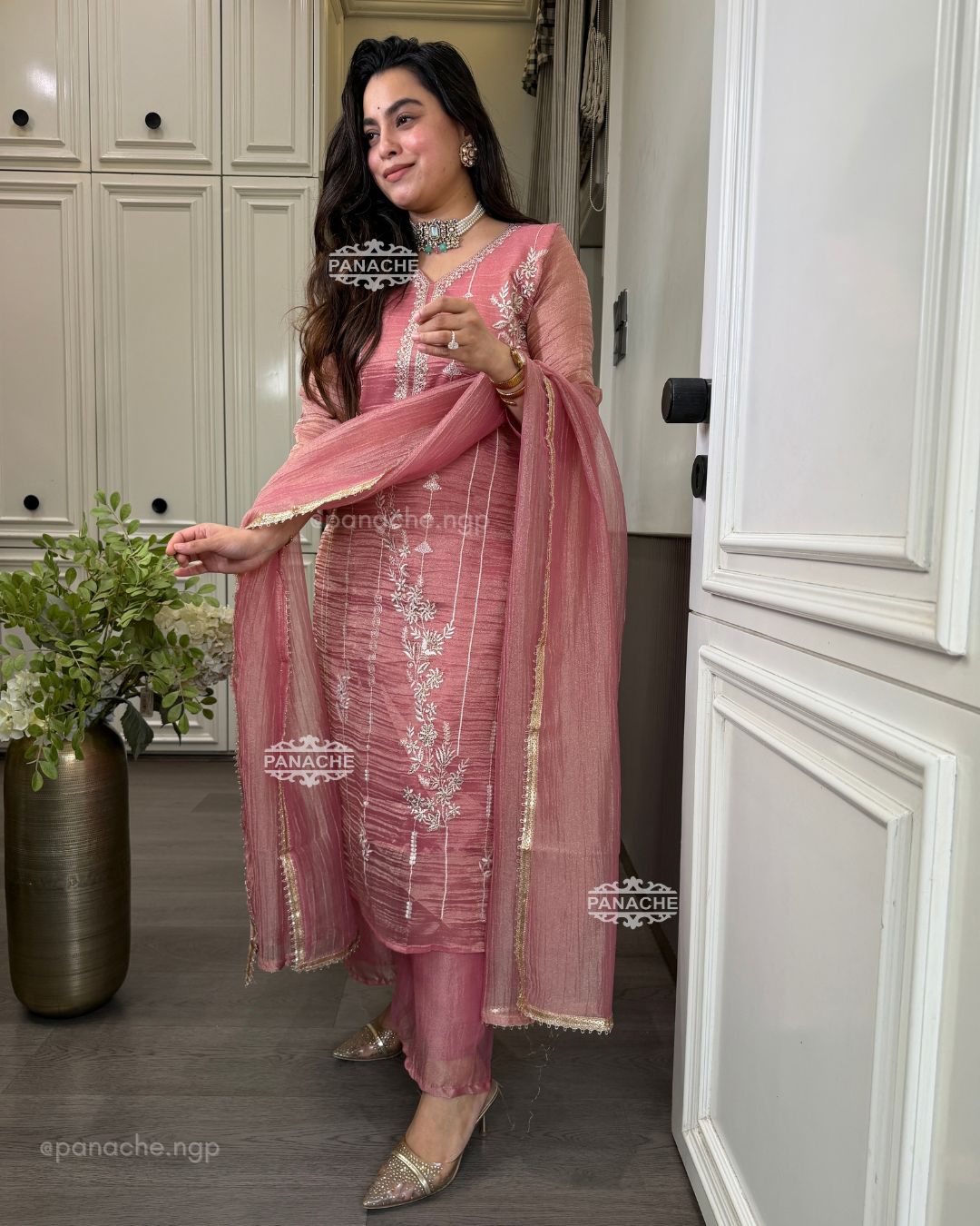 Ruhaan tissue partywear set