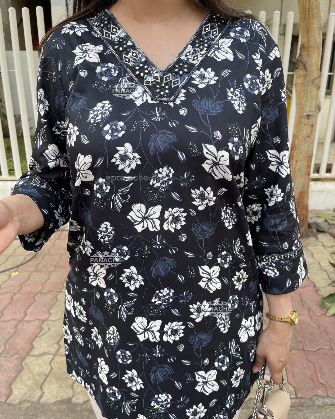 Classy floral shirt Kurti