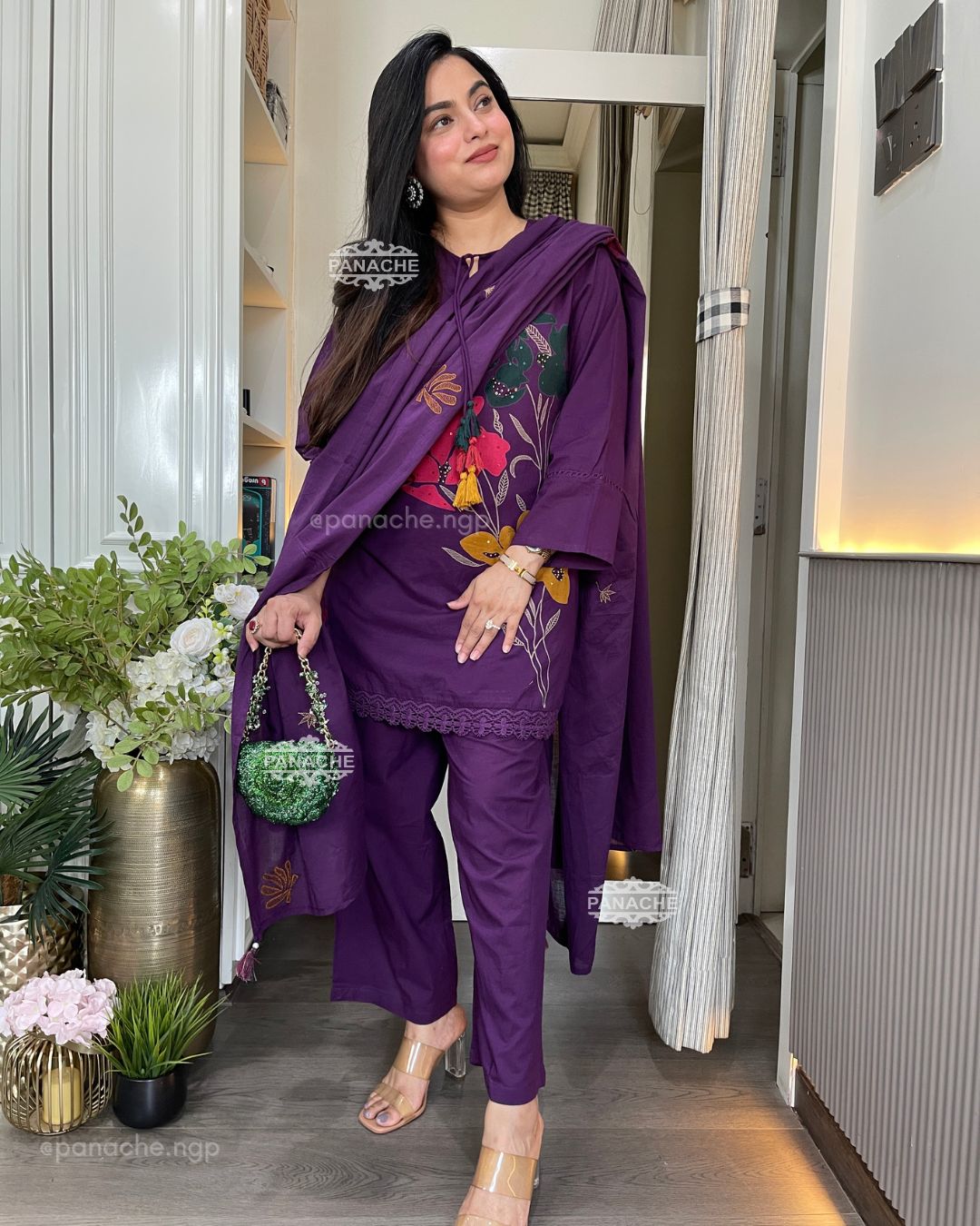 Colourful cotton suit set