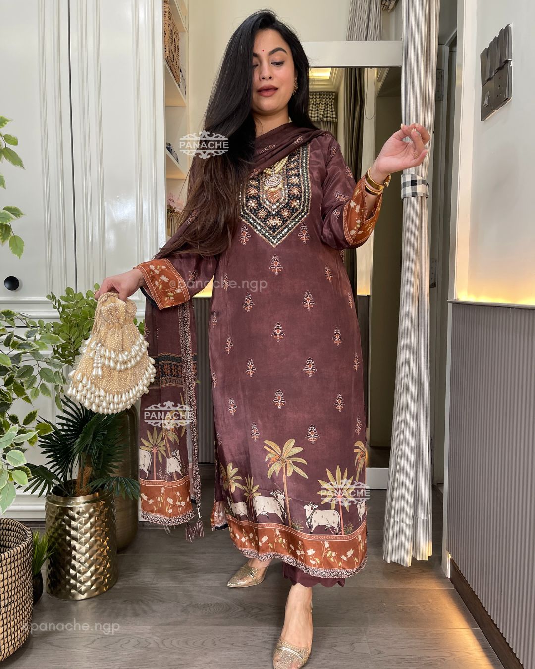 Ajrak gajji semiformal set