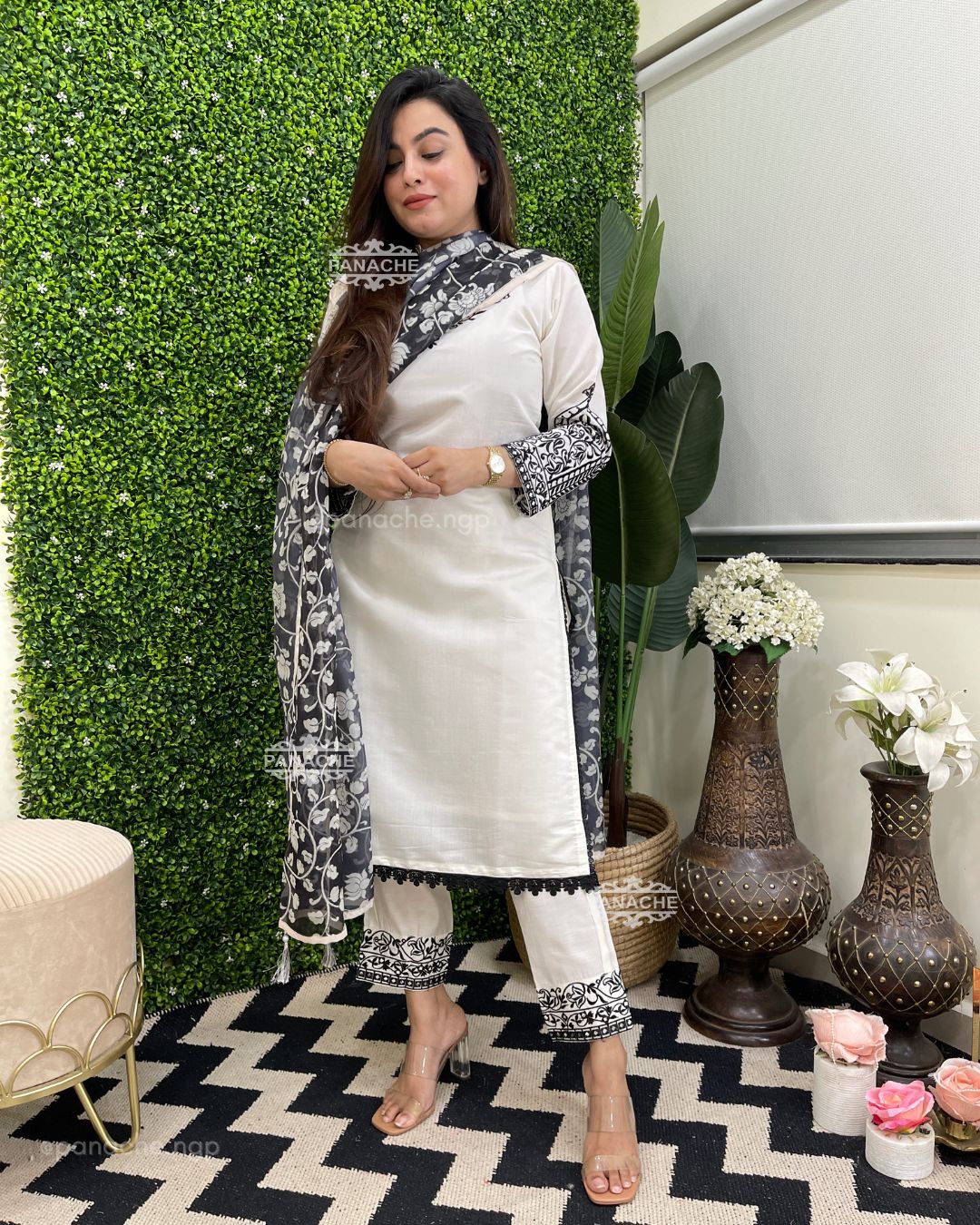 Embroidered Monochrome