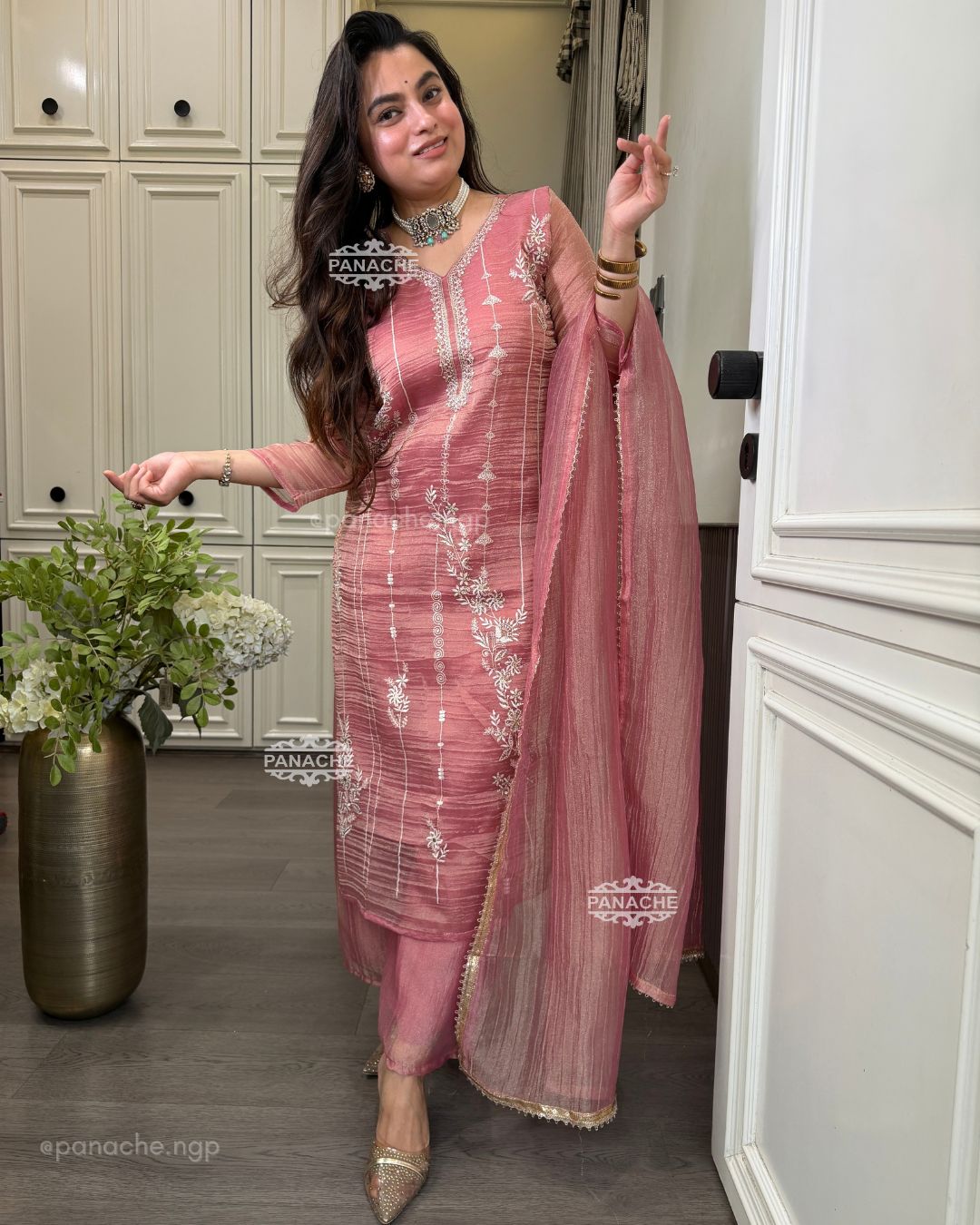 Ruhaan tissue partywear set
