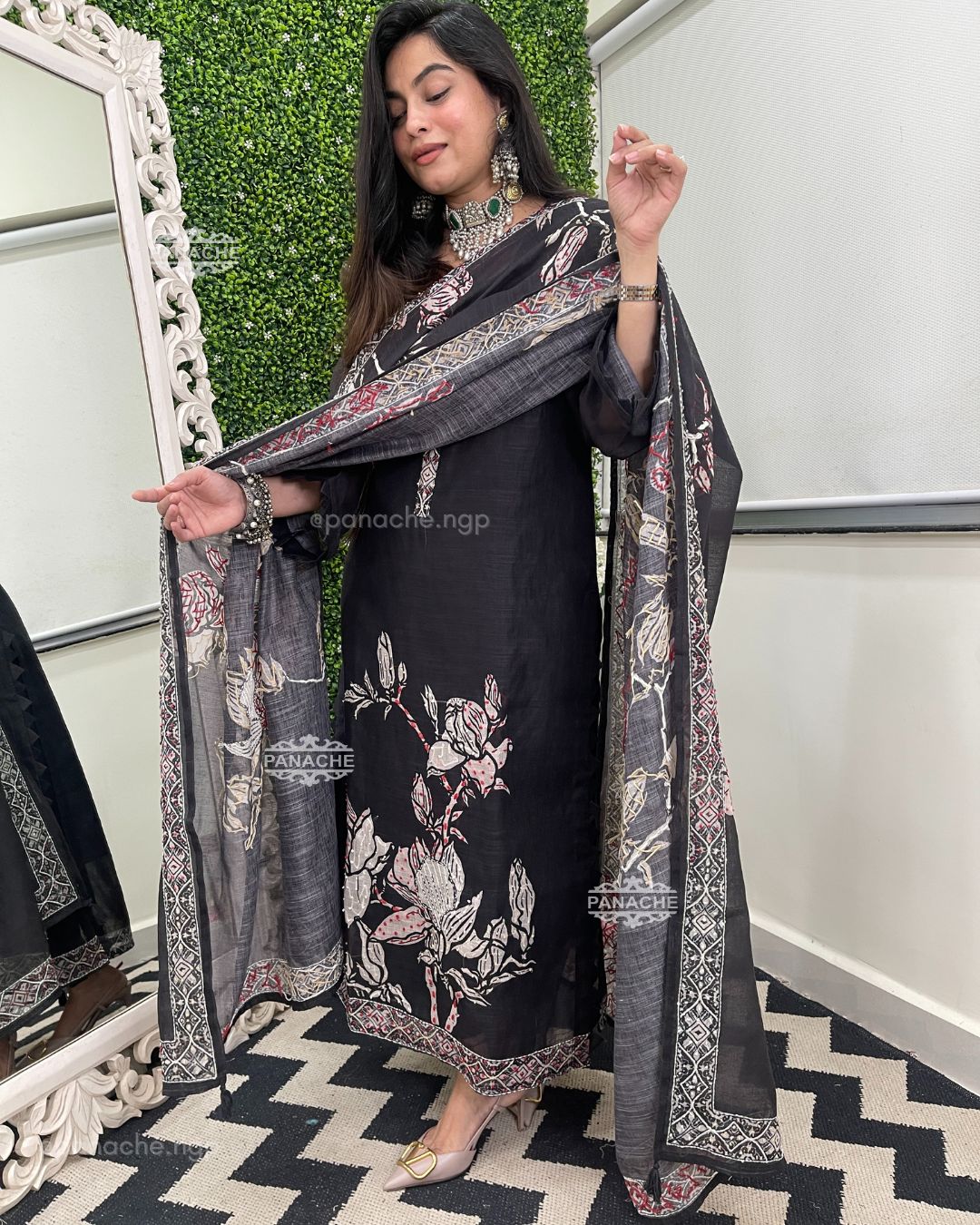 Indira katha suit set