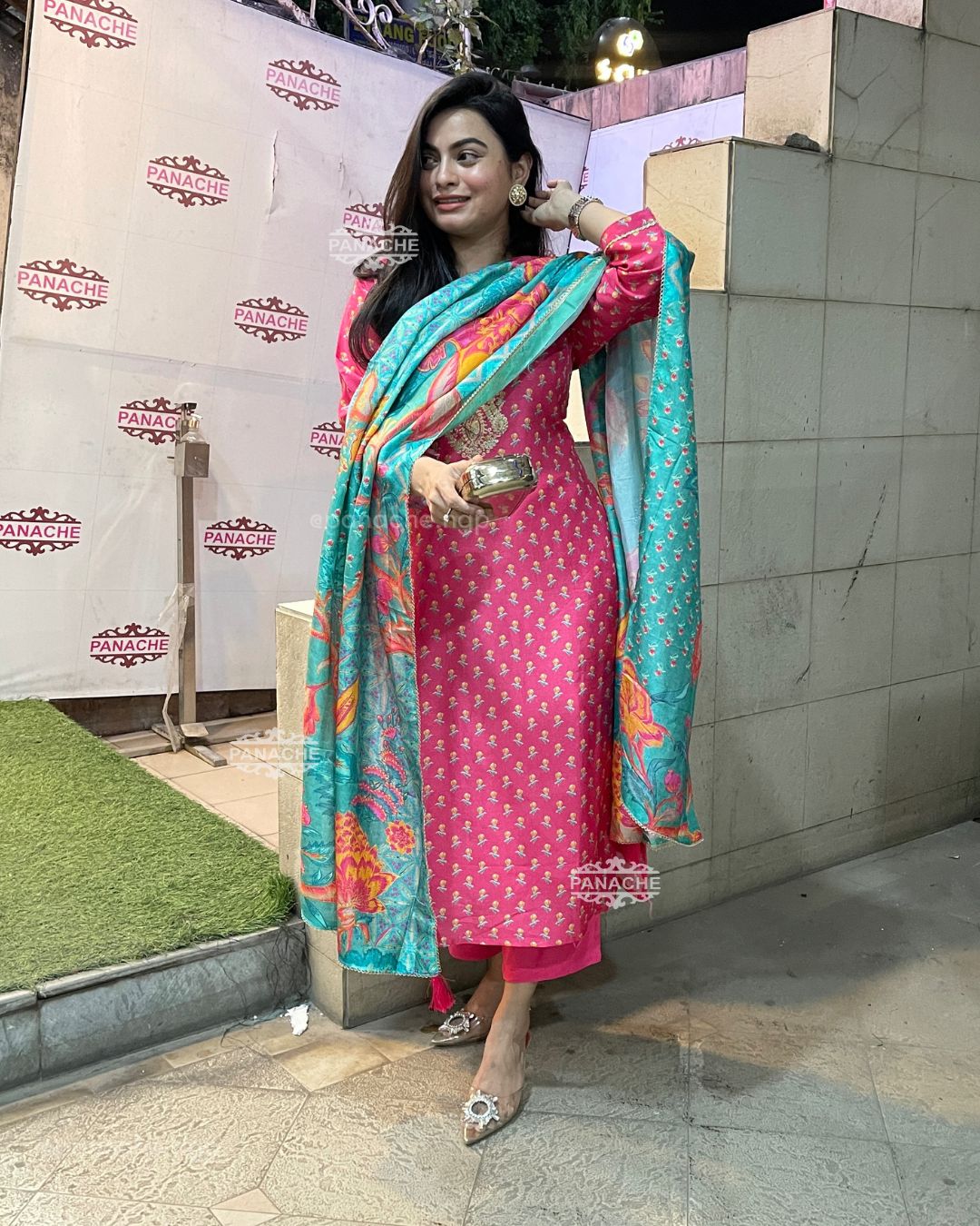 Print on print linen set