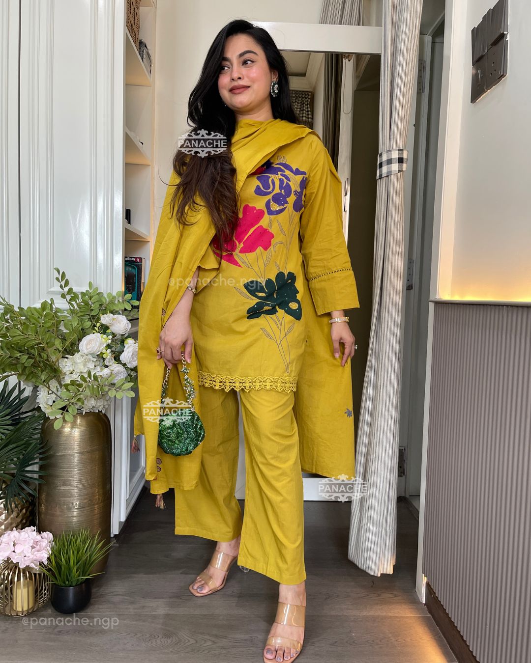 Colourful cotton suit set