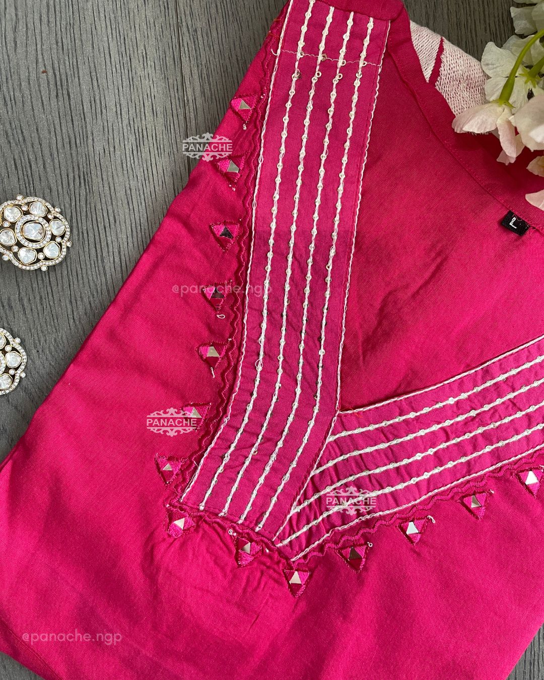 Embroidered coord set