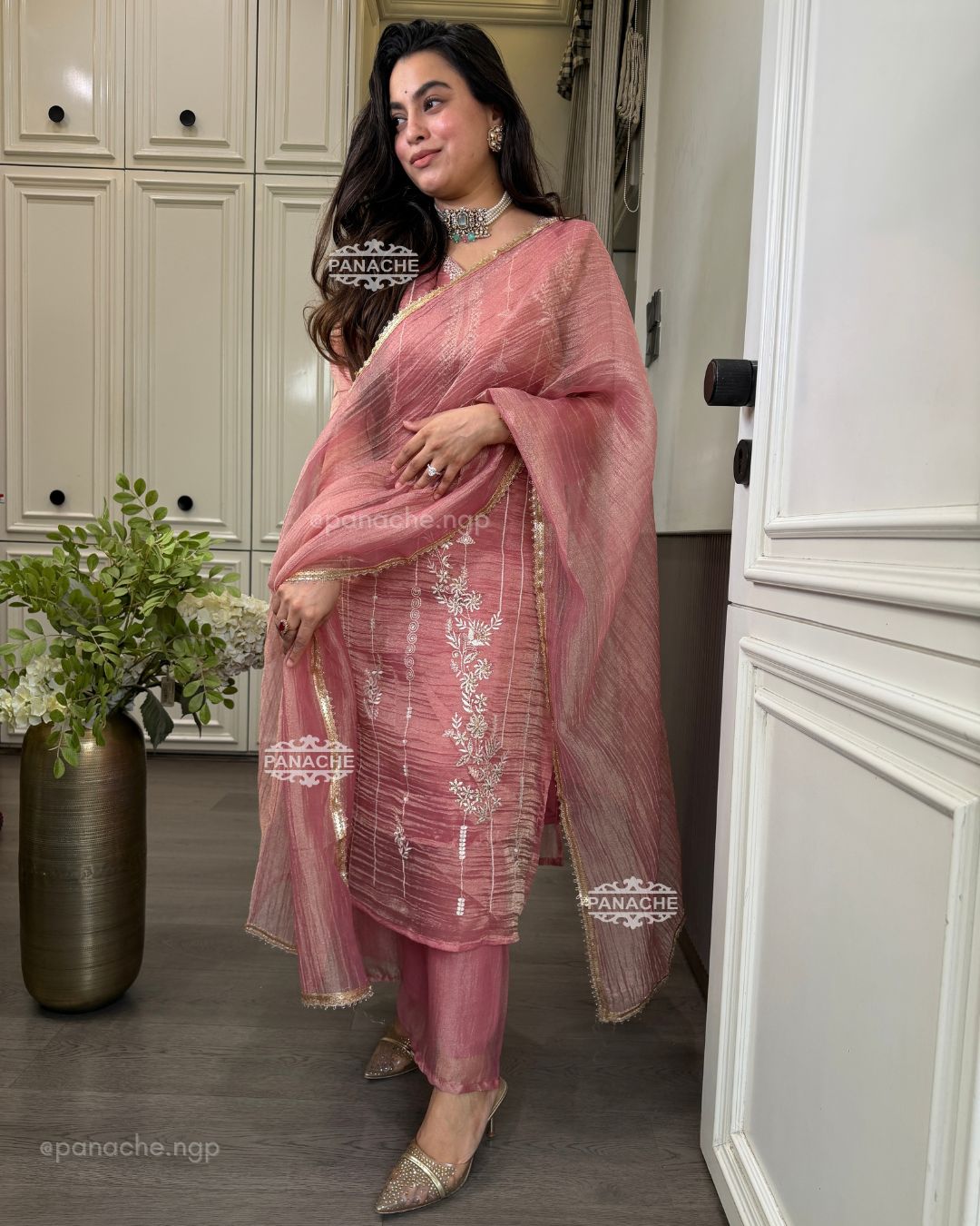 Ruhaan tissue partywear set