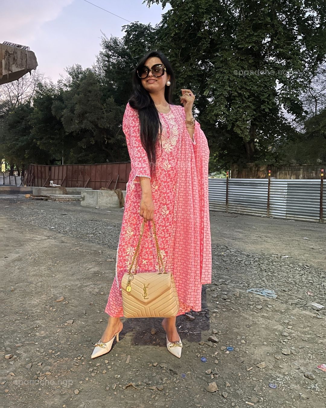 Lucknowi kurta pant dupatta