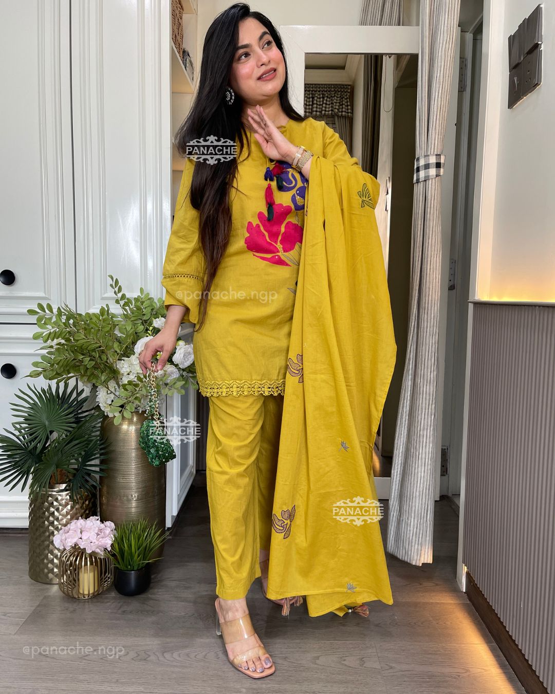 Colourful cotton suit set