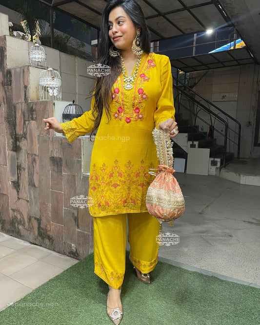 PARTYWEAR haldi coord set