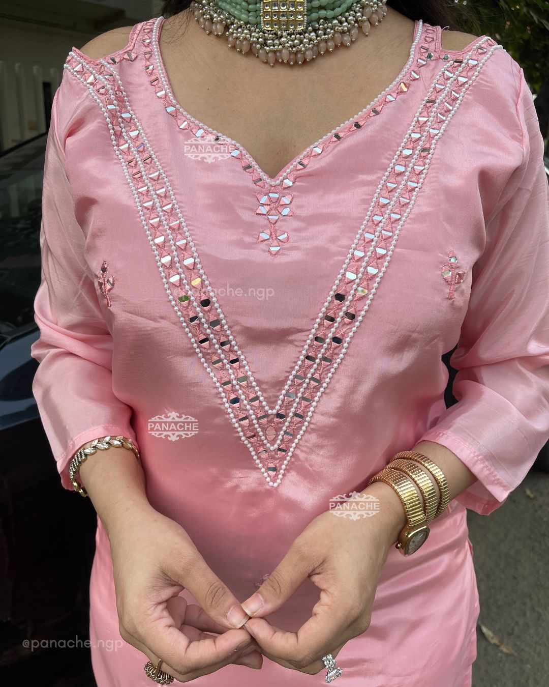 PARTYWEAR embellished suit set