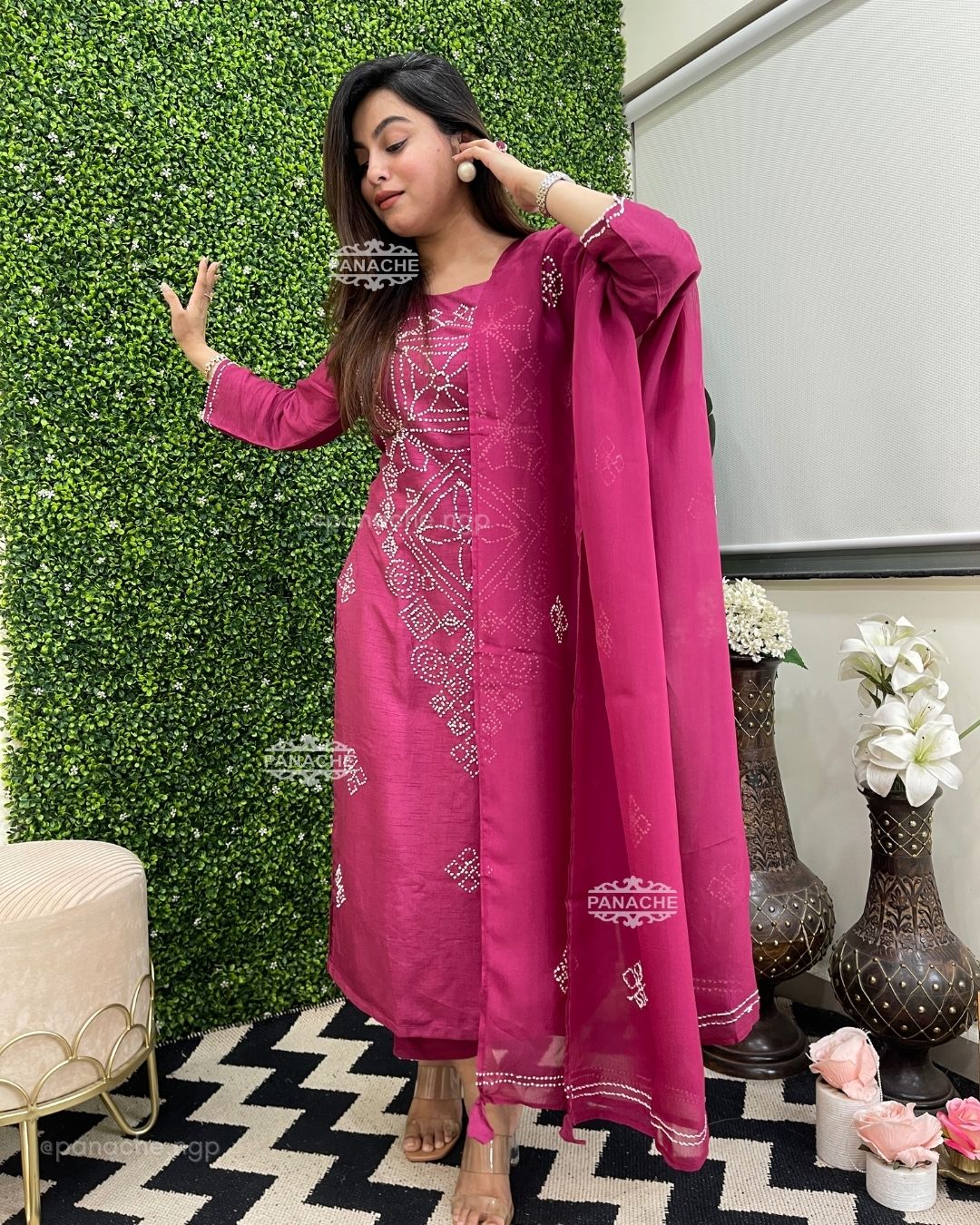 Embroidered pinkness