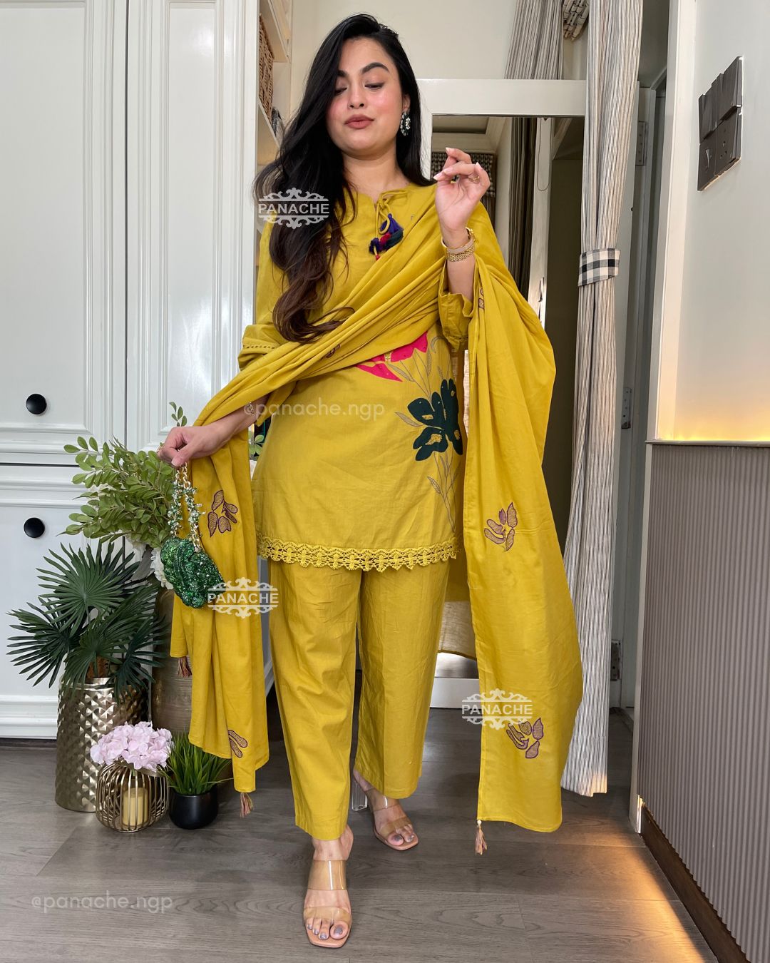 Colourful cotton suit set