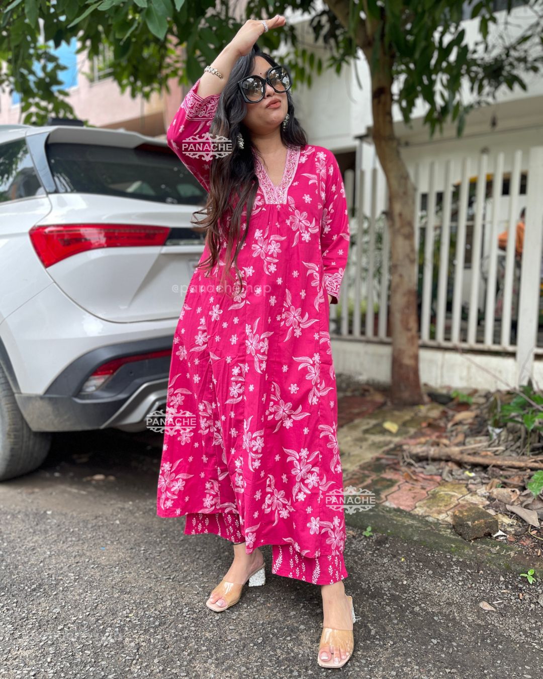 Print on print casual cotton set