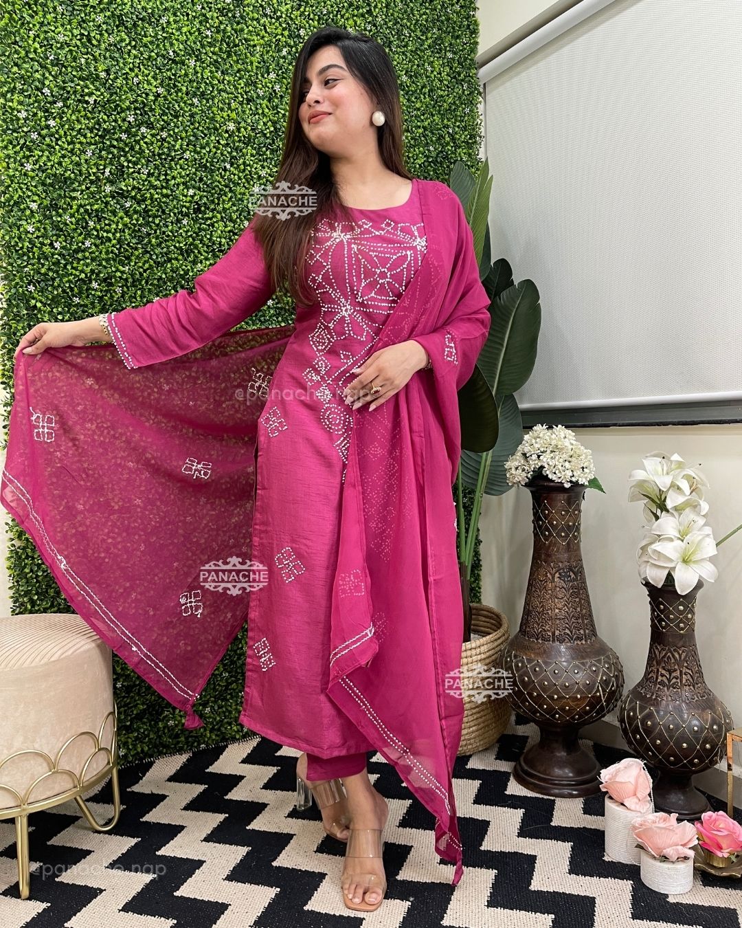 Embroidered pinkness