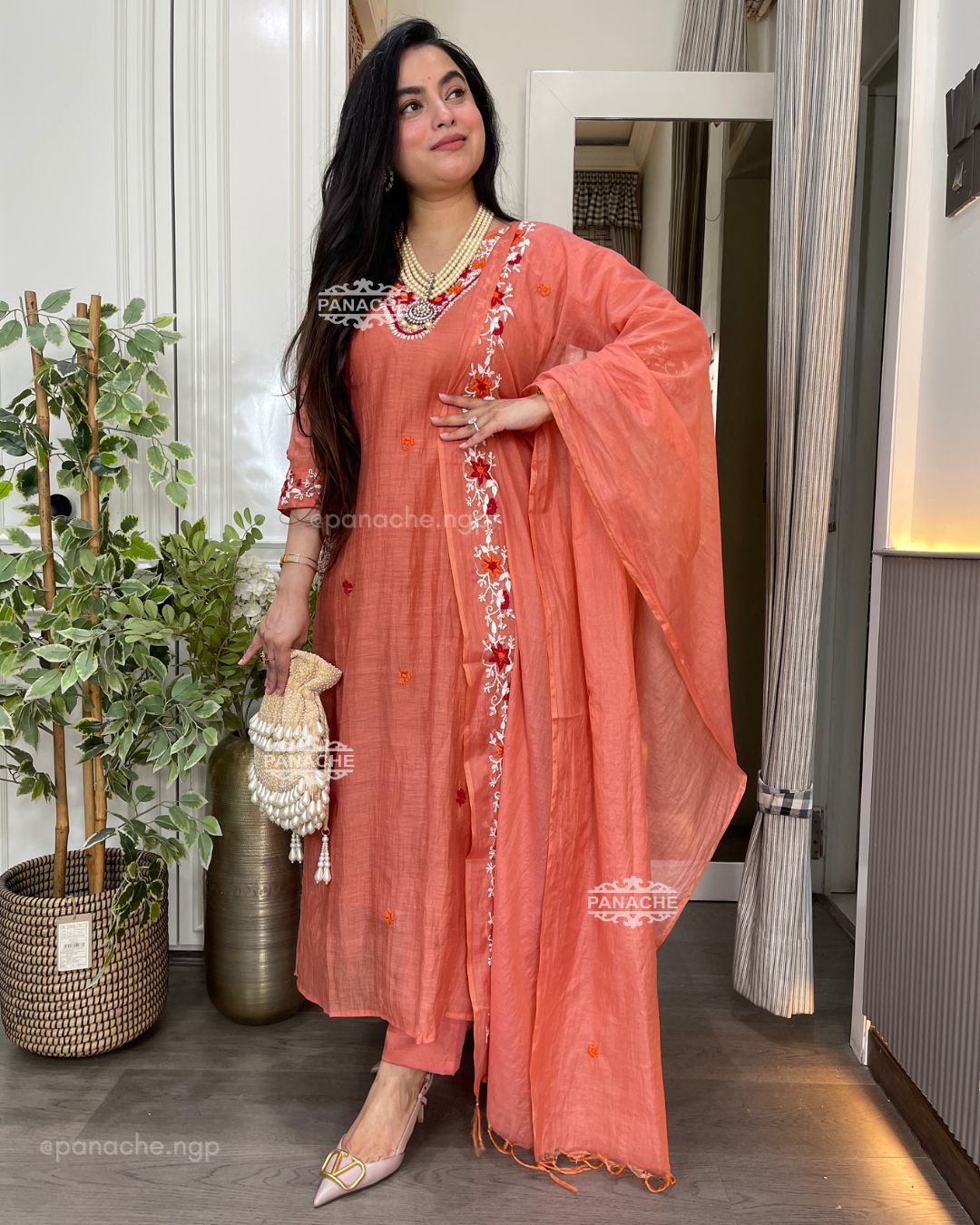 Gajari frenchknot mul set