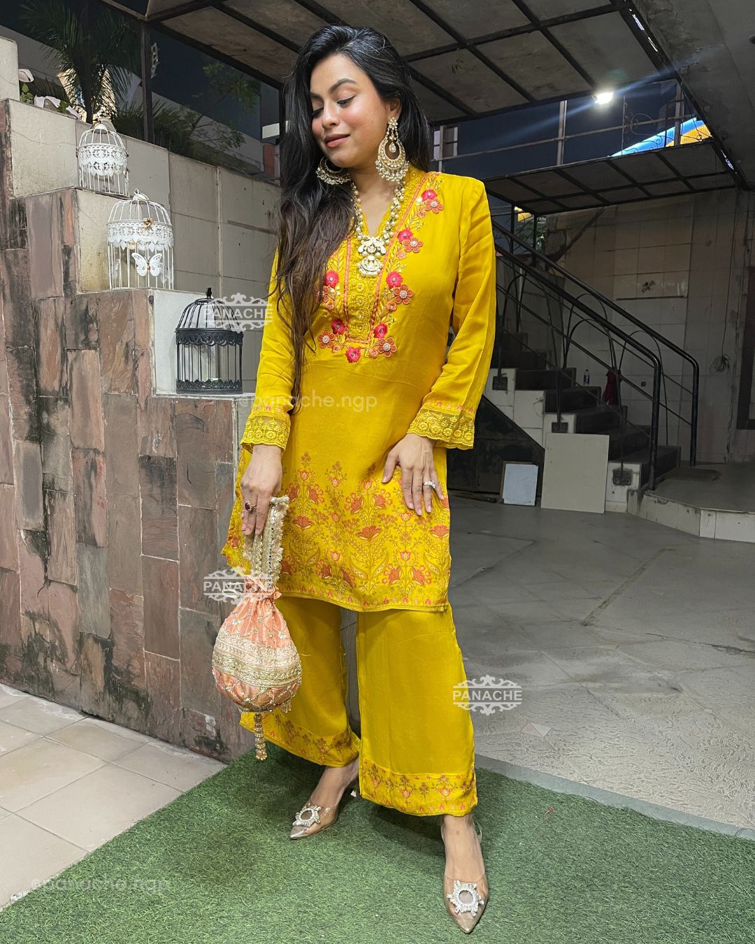 PARTYWEAR haldi coord set