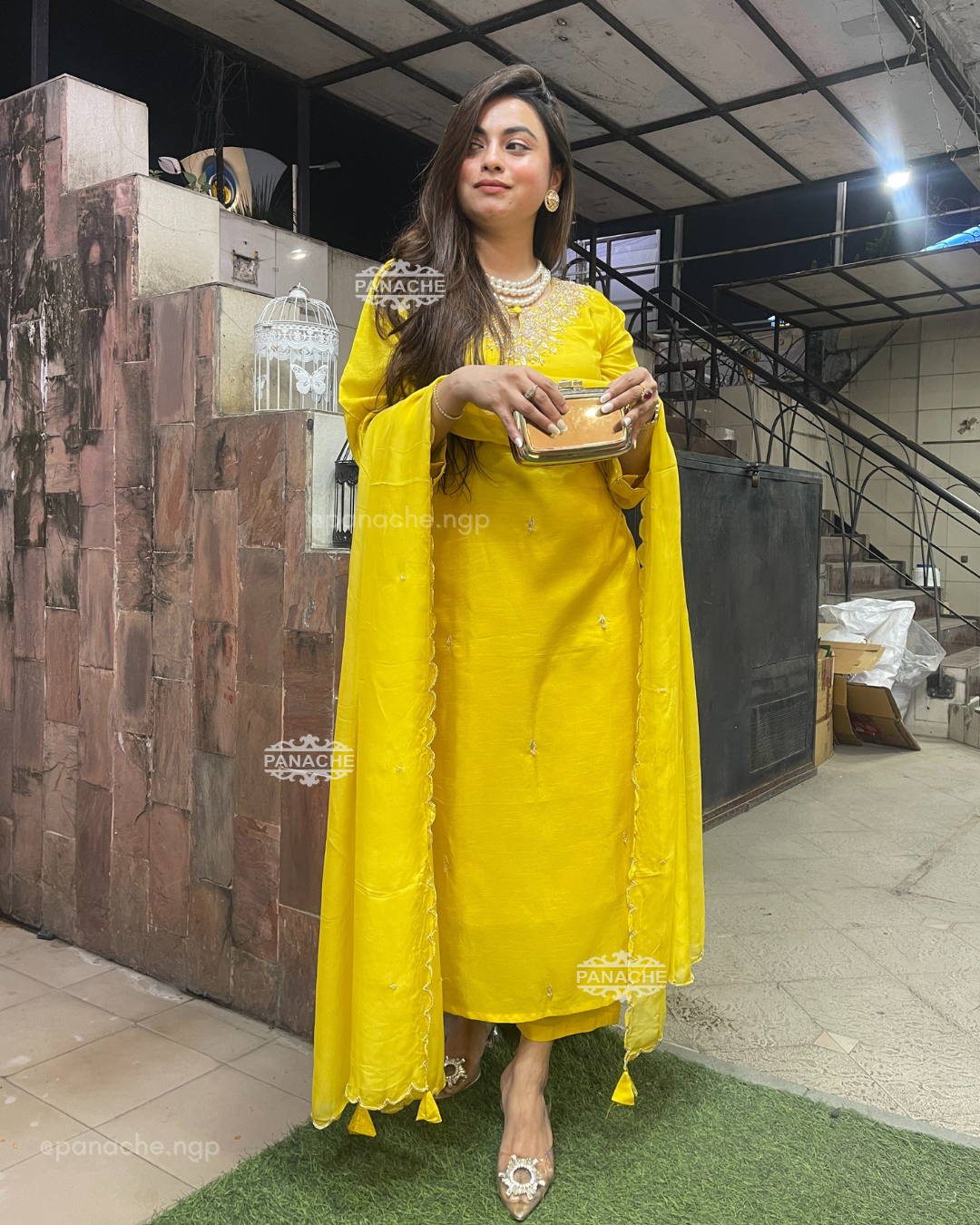 Fresh Yellow Silk Set!